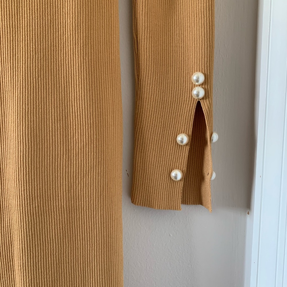 Midi Dress with Pearl Details - Picture 6 of 6